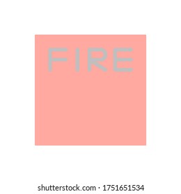 Fire, button icon. Simple color vector elements of firefighters icons for ui and ux, website or mobile application