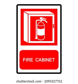 Fire Cabinet Symbol Sign ,Vector Illustration, Isolate On White Background Label .EPS10