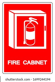 Fire Cabinet Symbol Sign ,Vector Illustration, Isolate On White Background Label .EPS10 