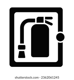 Fire Cabinet Vector Glyph Icon For Personal And Commercial Use.
