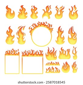 Fire campfire Flame Graphics available for diverse media use and projects