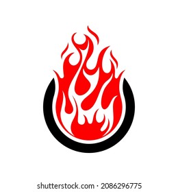 Fire can be use for icon, sign, logo and etc