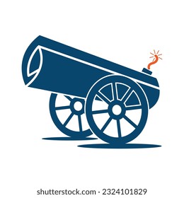 Logo-Design-Illustration der Feuerlöschkanone