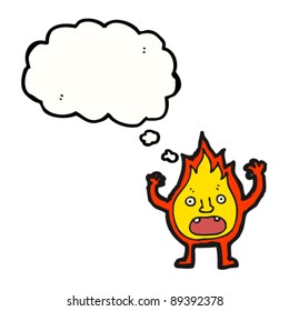 fire cartoon character