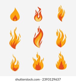 Fire cartoon icon vector illustration