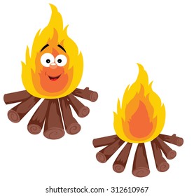 fire cartoon set