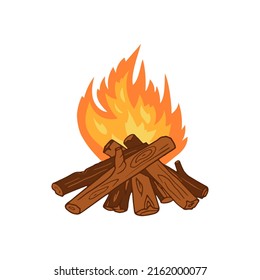 Fire Cartoon Style Vector Illustration Hand Stock Vector (Royalty Free ...