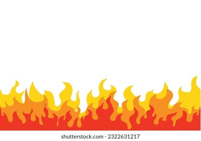 fire cartoon vector geaphic red,orange,yellow colors