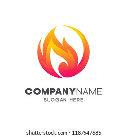 fire carving logo design