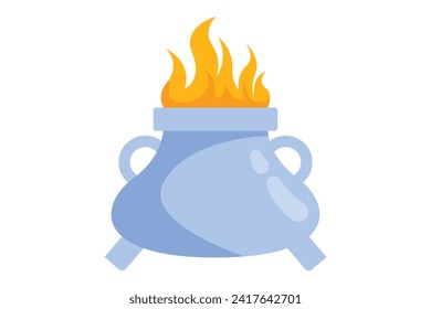 Fire Cauldron Fortune Sticker Design