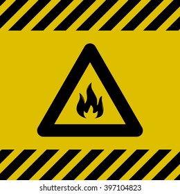 Fire caution sign