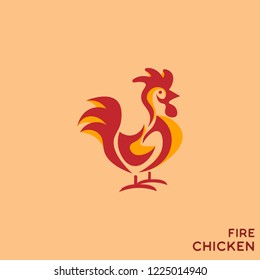 fire chicken logo