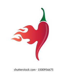 Fire Chili Illustration Logo Design