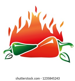fire chili logo vector template EPS10