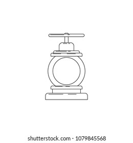 fire clamp illustration. Element of firefighter for mobile concept and web apps. Thin line illustration of fire clamp can be used for web and mobile. Premium icon on white background