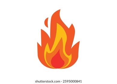 Fire Clipart Vector Illustration, fire flame icon, burning fire, fire symbol, flame clipart, flame logo