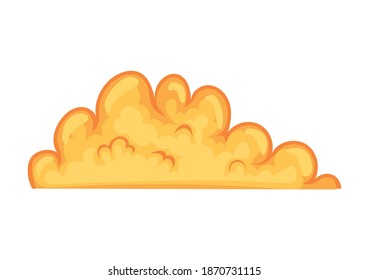 fire cloud over a white background vector illustration design