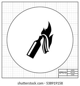 Fire Cocktail Icon