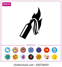 Fire Cocktail Icon