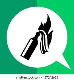 Fire Cocktail Simple Icon