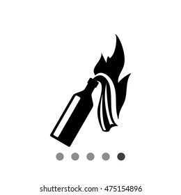 Fire Cocktail Simple Icon