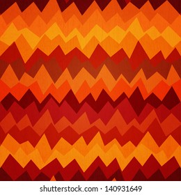 Fire Colored Zigzag Seamless Pattern