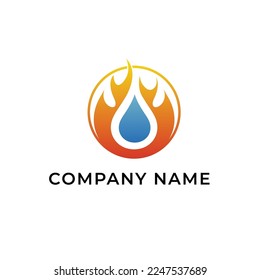 Fire Colorful Logo Template for Company