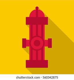 Fire column icon. Flat illustration of fire column vector icon for web