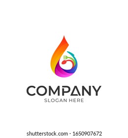 Fire combined with cutlery vector logo suitable for food, restaurant, grill and spicy menu logo template.