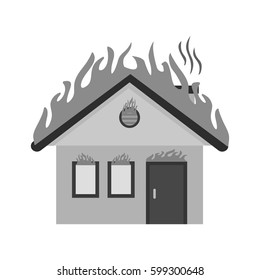 Fire Consuming House