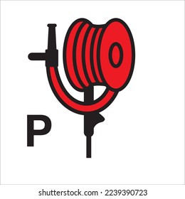 Fire control signs according to IMO Resolution Powder hose and handgun