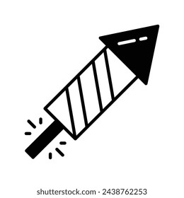 Icono de Fire Cracker vector ilustración de stock