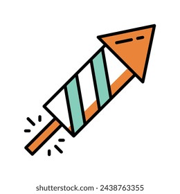 Fire Cracker icon vector stock illustration