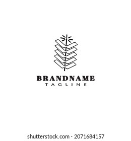 fire cracker logo cartoon icon design template black modern isolated vector illustration