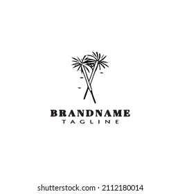 fire cracker logo cartoon icon design template black modern vector illustration