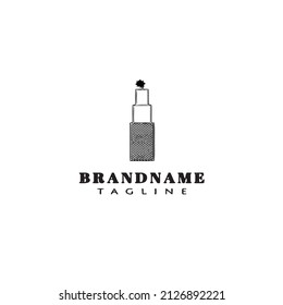 fire cracker logo cartoon icon design template black modern isolated vector illustration