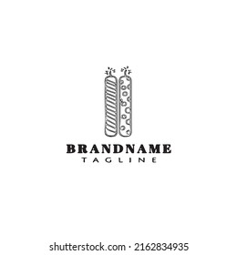 fire cracker logo cartoon icon design template black modern vector illustration