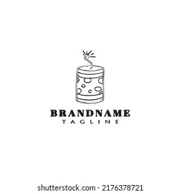 fire cracker logo cartoon icon design template black modern vector illustration