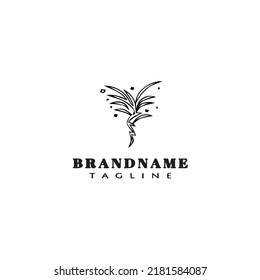 fire cracker logo cartoon icon design template black modern isolated vector illustration