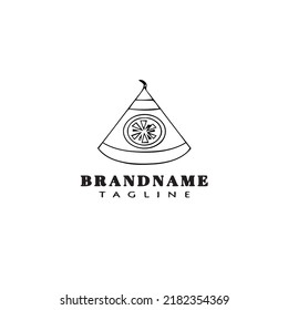 fire cracker logo cartoon icon design template black modern vector illustration
