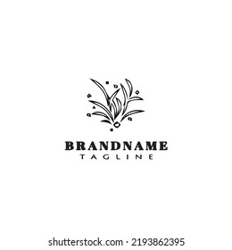 fire cracker logo cartoon icon design template black modern isolated vector illustration