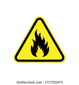 Fire Danger Sign. Vector Illustration