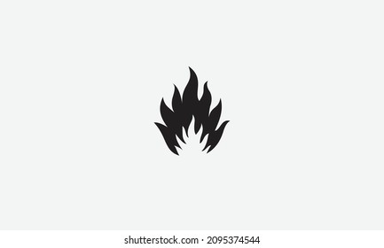 Fire danger vector logo design