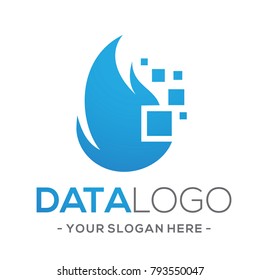 Fire Data Logo Vector