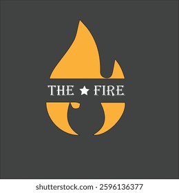 THE FIRE day logo and vector