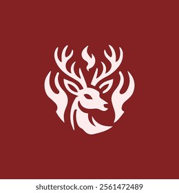Fire deer logo for sale.