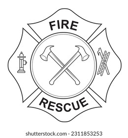 Fire Department Emblem vector illustration