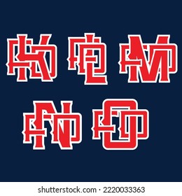 Fire Department Emblems, badge on a navy blue background with white outline and red letters