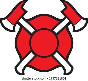 Fire Department or Firefighters Maltese Cross Symbol