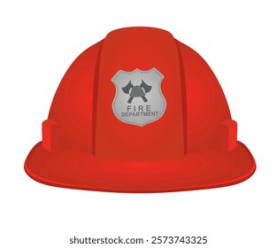 Fire department helmet. vector illustration